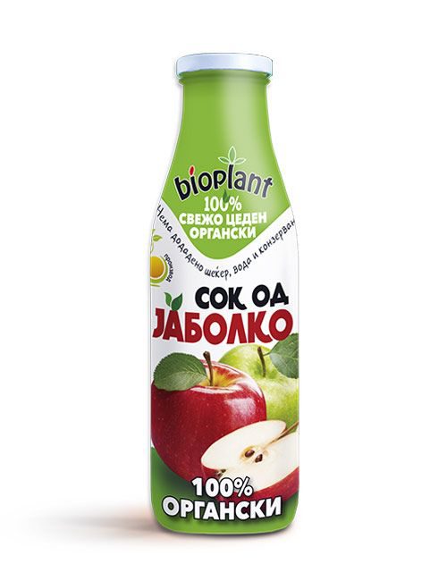 Bioplant органски сок од јаболко 250ml